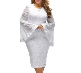 Plus Sized Bodycon lace Party Dresses at Bling Brides Bouquet Online Bridal Store.