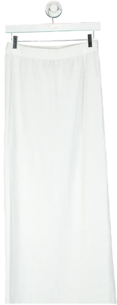 Pretty Little Thing White Maxi Skirt UK 10