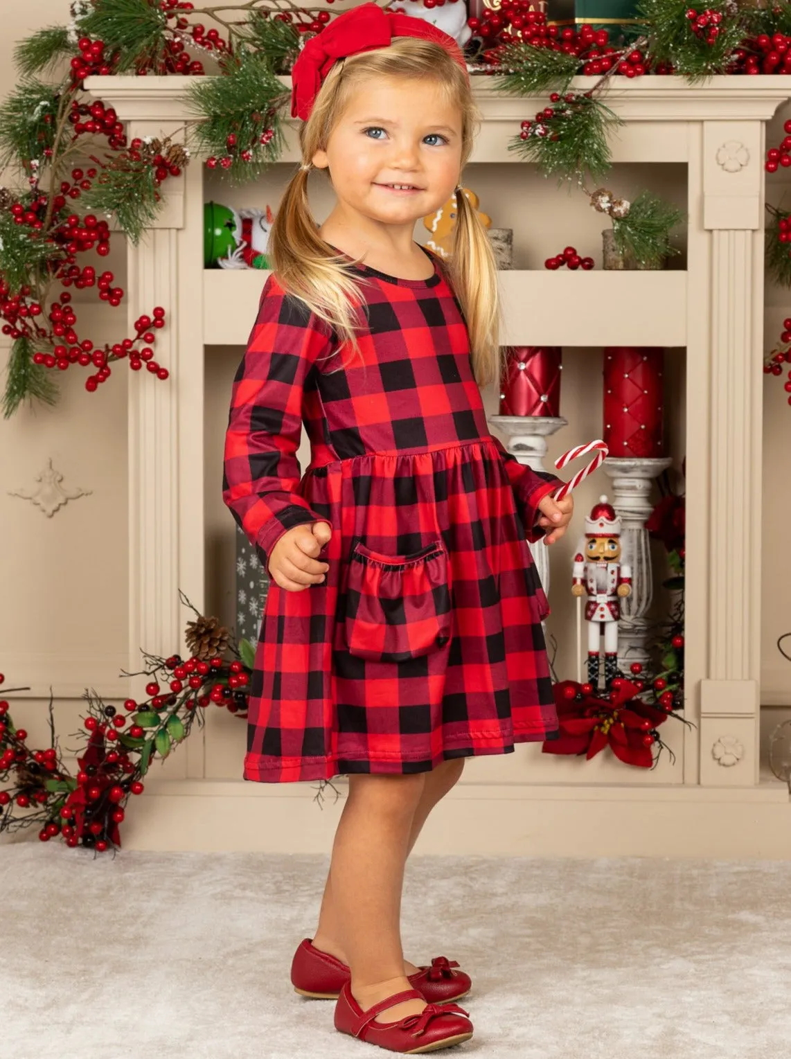 Pretty Plaid Present Pocket Dress