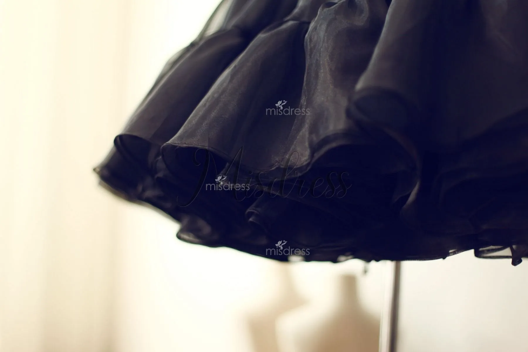 Princess Black Organza Petticoat Underskirt Crinoline TUTU Skirt