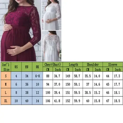 Puococo Maternity Lace Dress - Elegant & Comfortable for Pregnancy Photoshoots