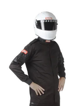 RaceQuip Single Layer Fire Suit Jacket - Black - Medium Tall - 111004