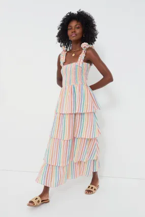 Rainbow Stripe Zazie Dress