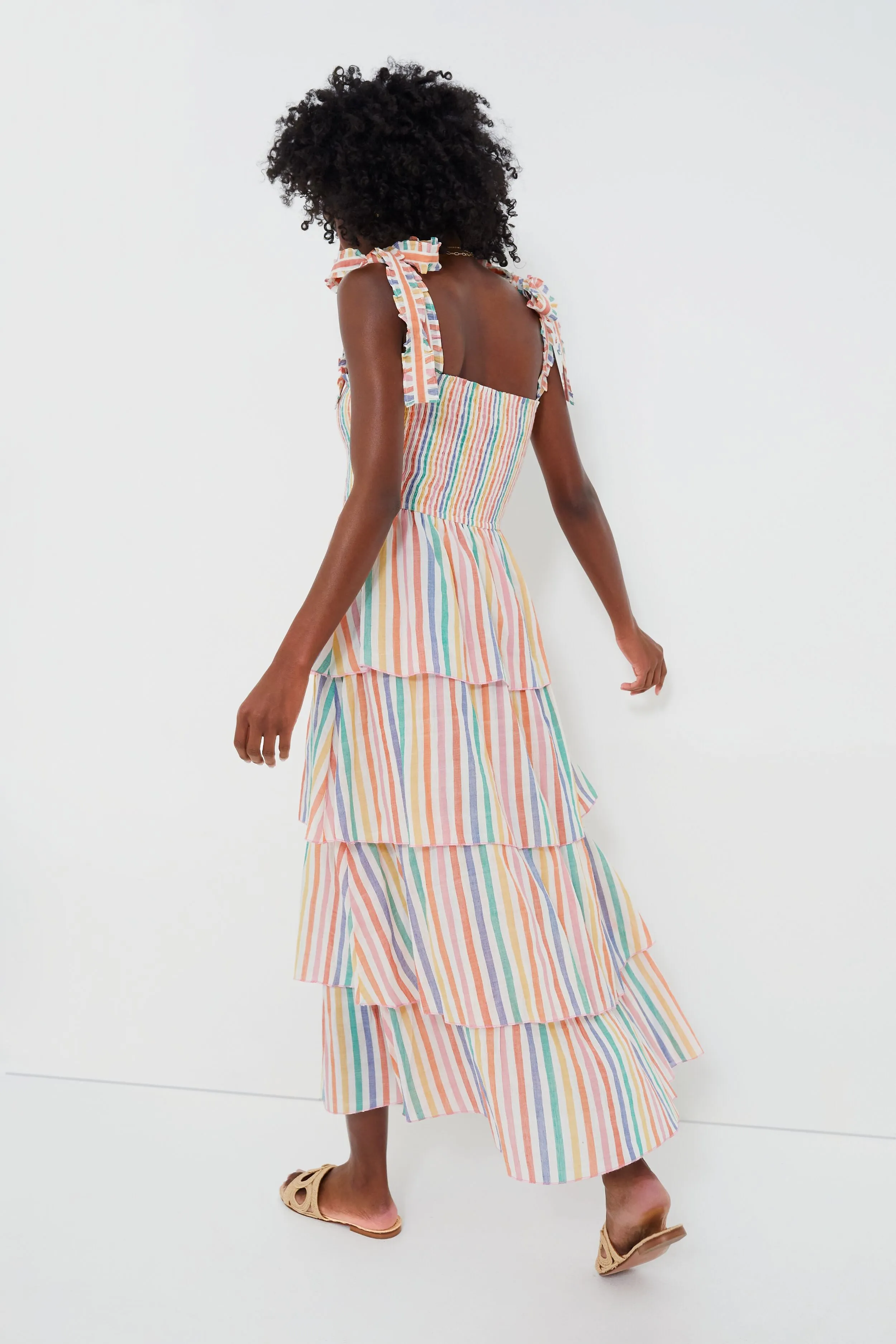 Rainbow Stripe Zazie Dress