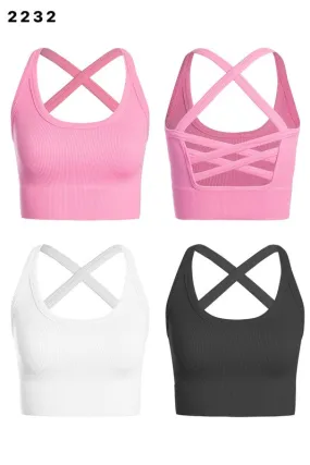 Ribbed Crop Cross Cami