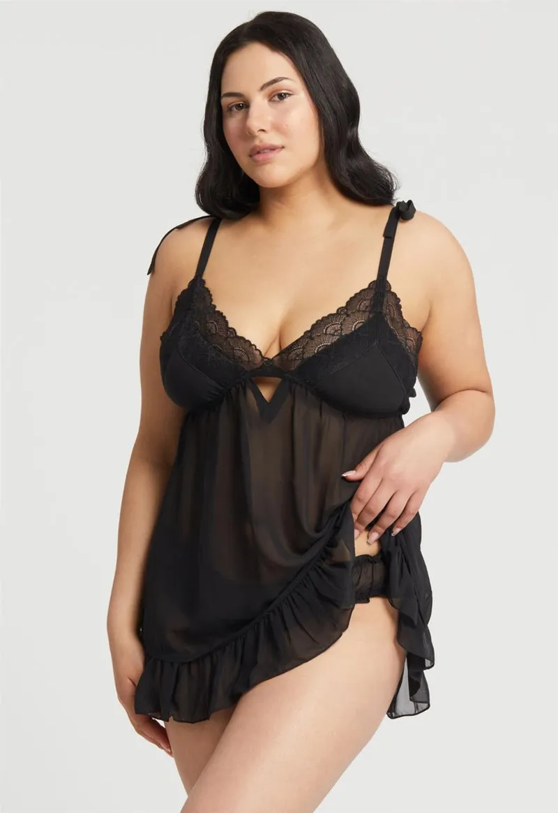 Rya Collection Dahlia Plus Size Babydoll w/ Panty