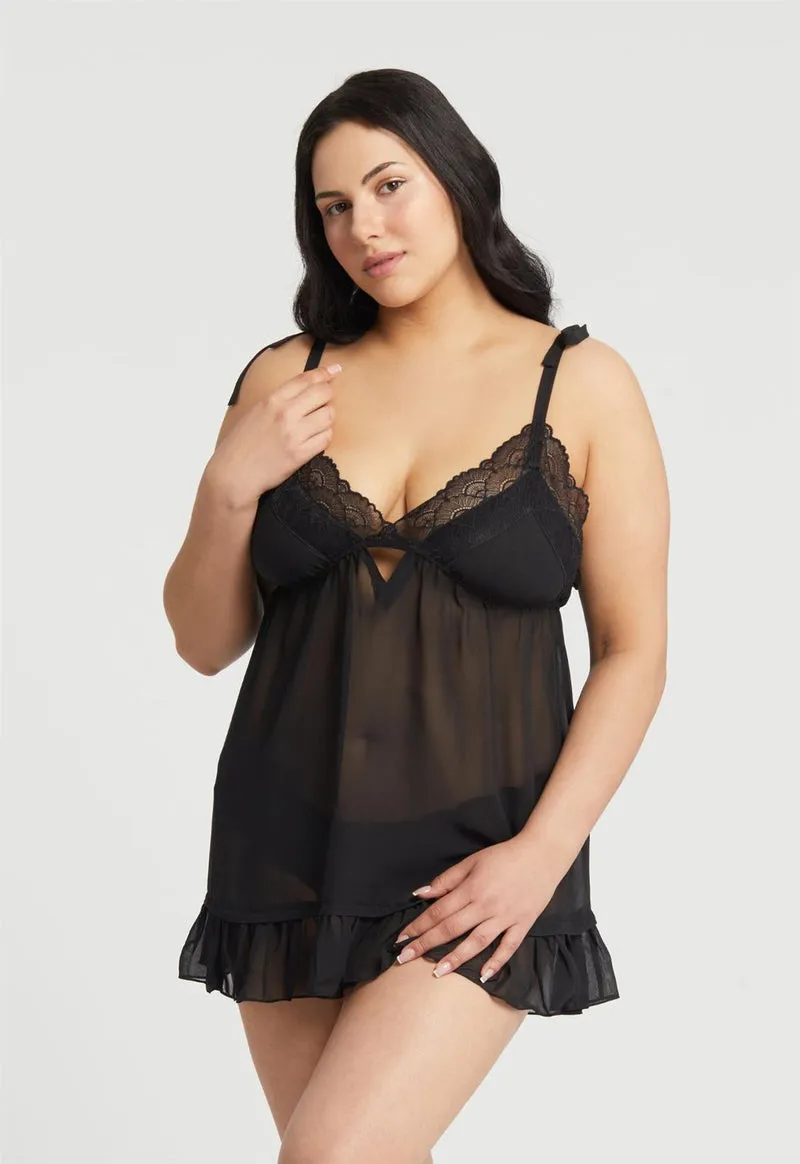 Rya Collection Dahlia Plus Size Babydoll w/ Panty