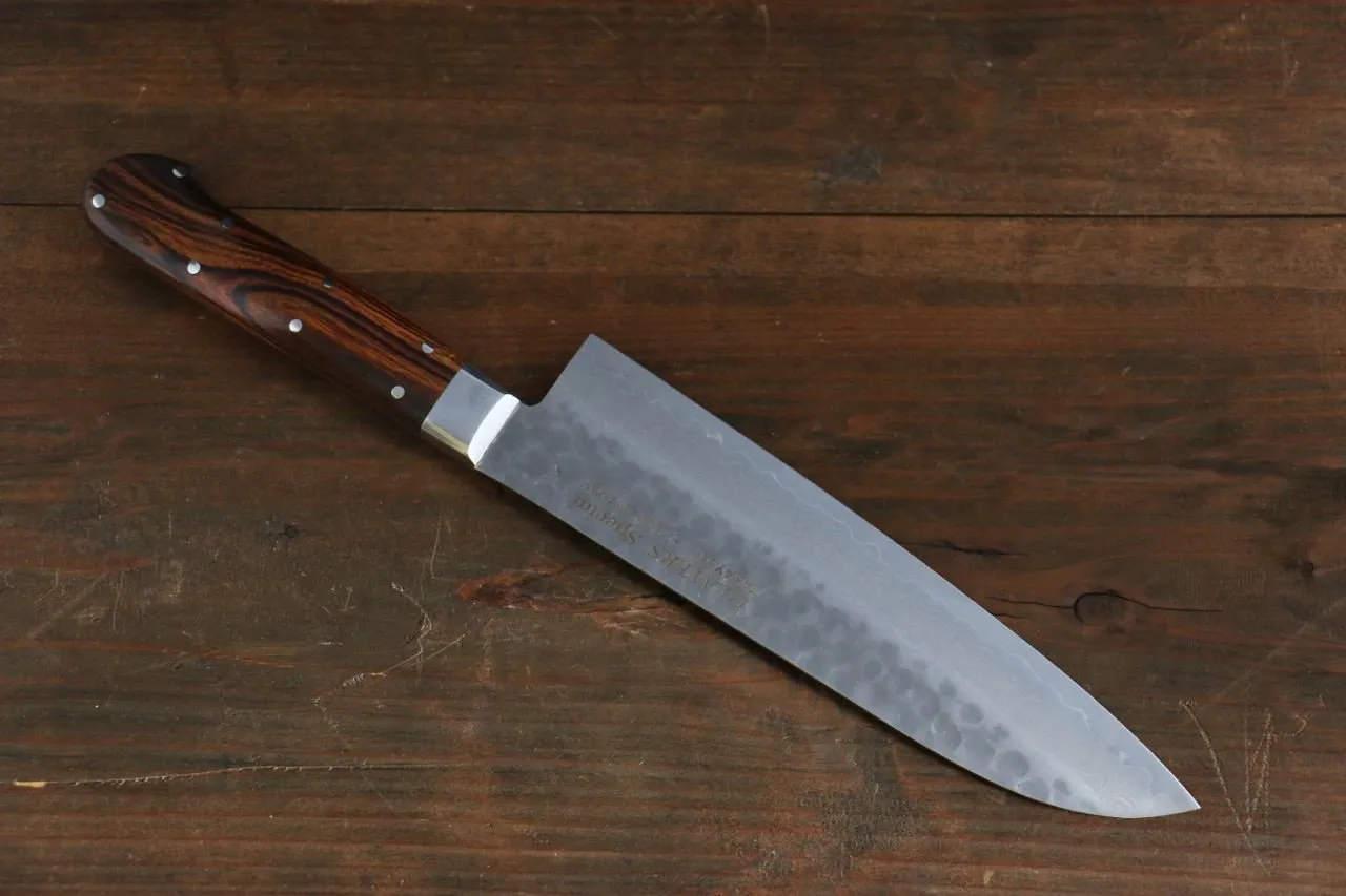 Sakai Takayuki VG10 17 Layer Damascus Santoku 180mm Desert Ironwood Handle