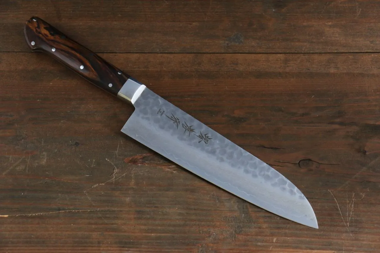 Sakai Takayuki VG10 17 Layer Damascus Santoku 180mm Desert Ironwood Handle