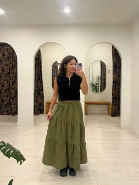 SALLY Corduroy maxi skirt