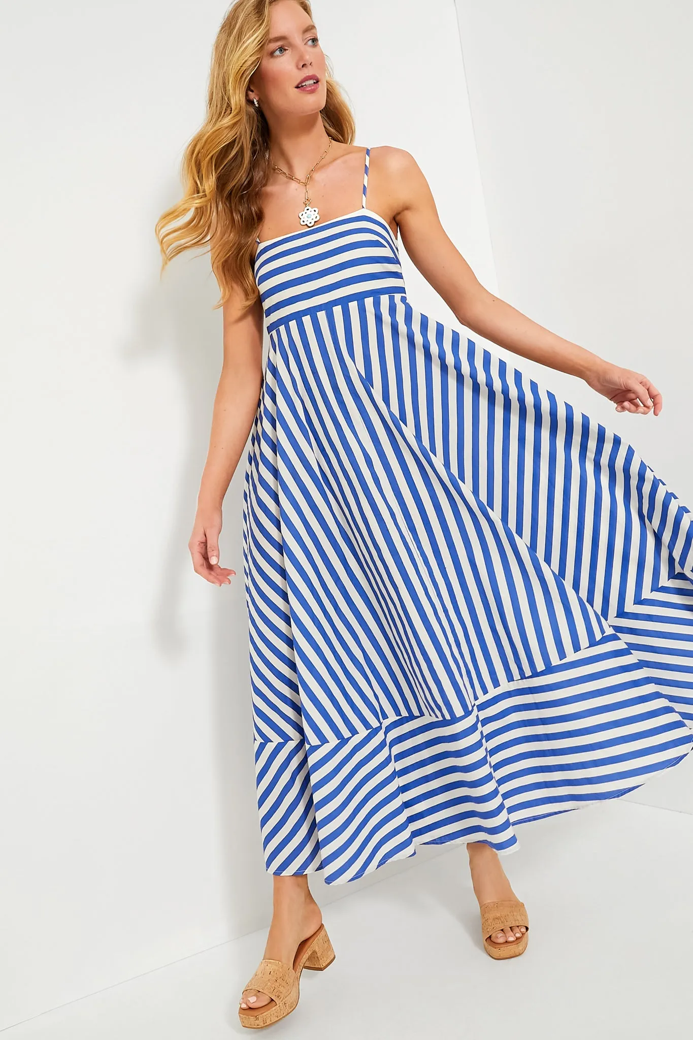 Sapphire Stripe Rue Dress