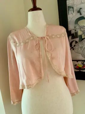 Silk Bed Jacket - 50s