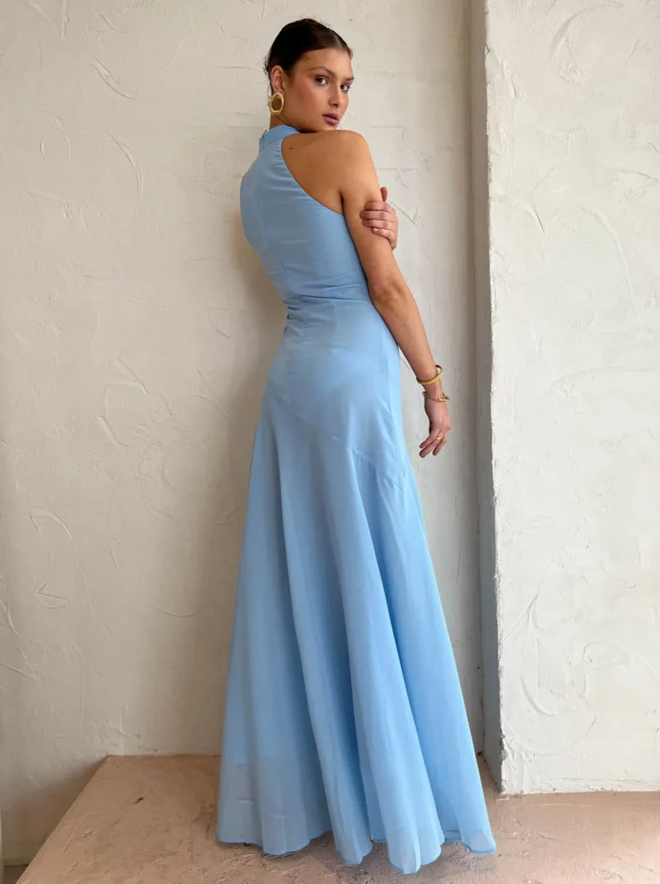 Sonya Willow Maxi Dress in Dusk Blue