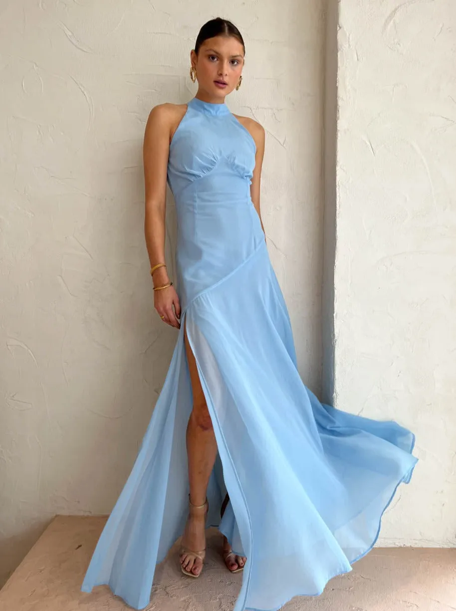 Sonya Willow Maxi Dress in Dusk Blue