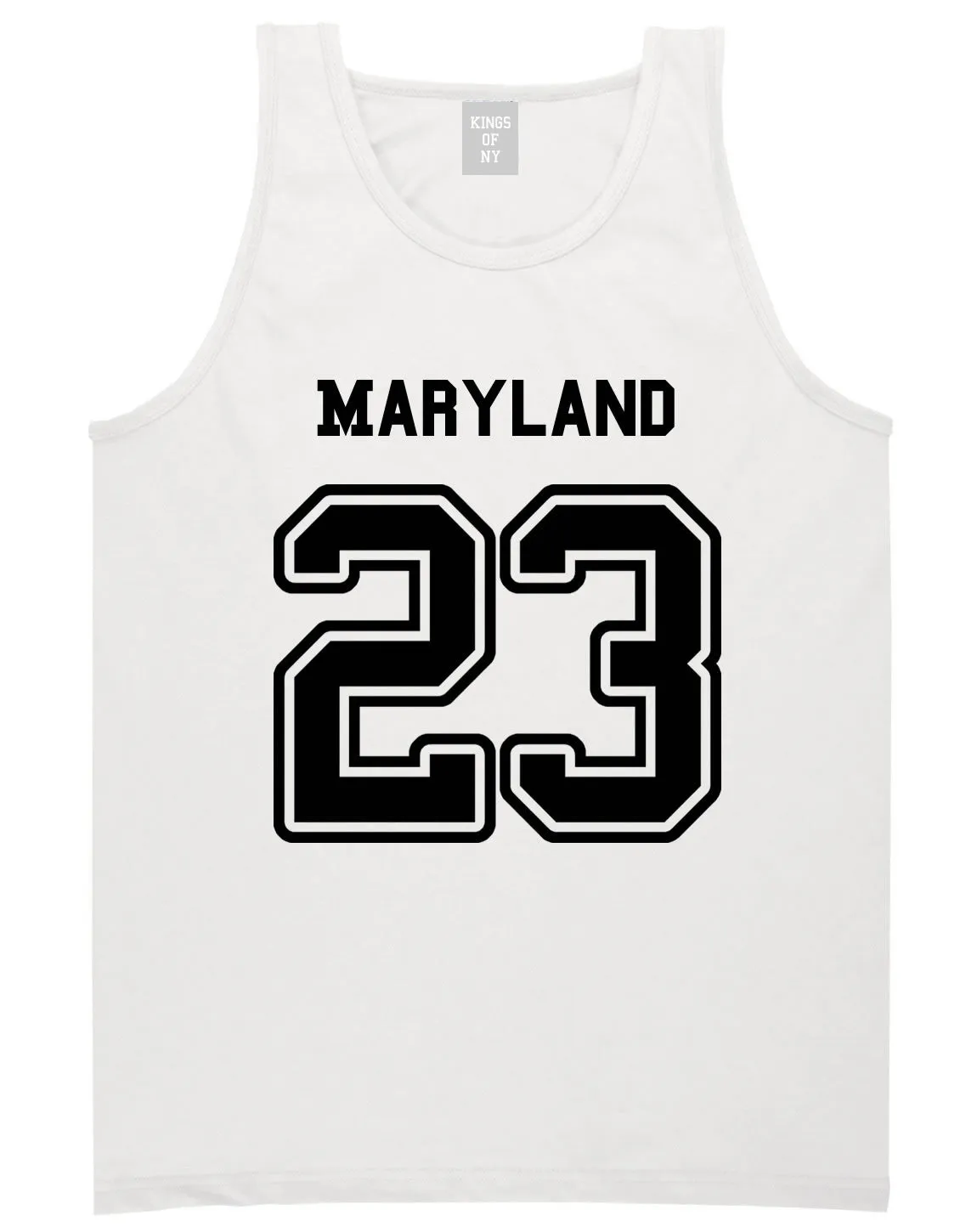 Sport Style Maryland 23 Team State Jersey Mens Tank Top