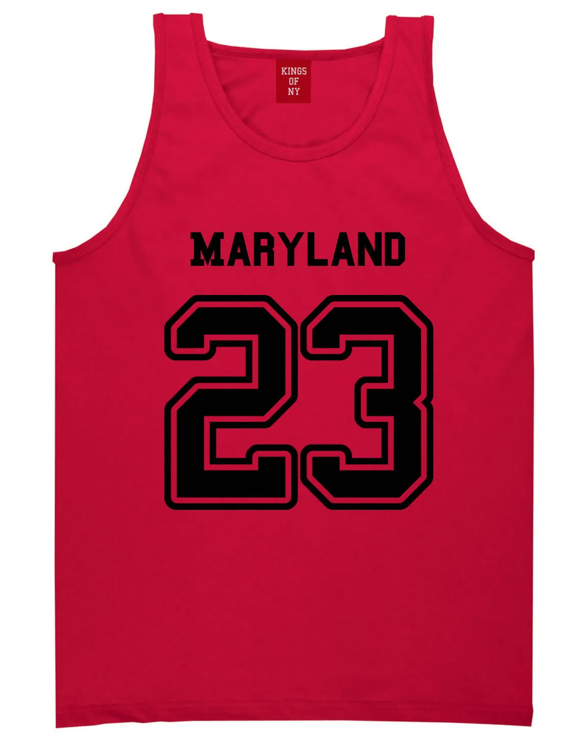 Sport Style Maryland 23 Team State Jersey Mens Tank Top