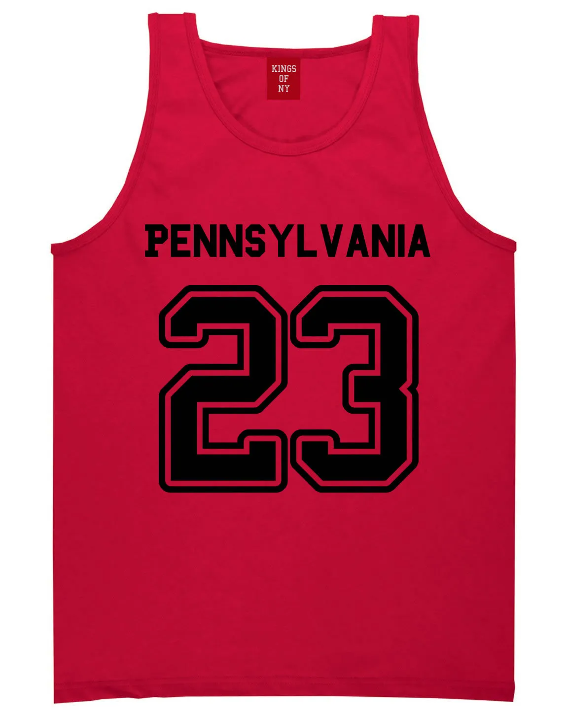 Sport Style Pennsylvania 23 Team State Jersey Mens Tank Top