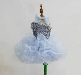 Stylish Little Girls Sparkly Pageant Cupcake Gowns