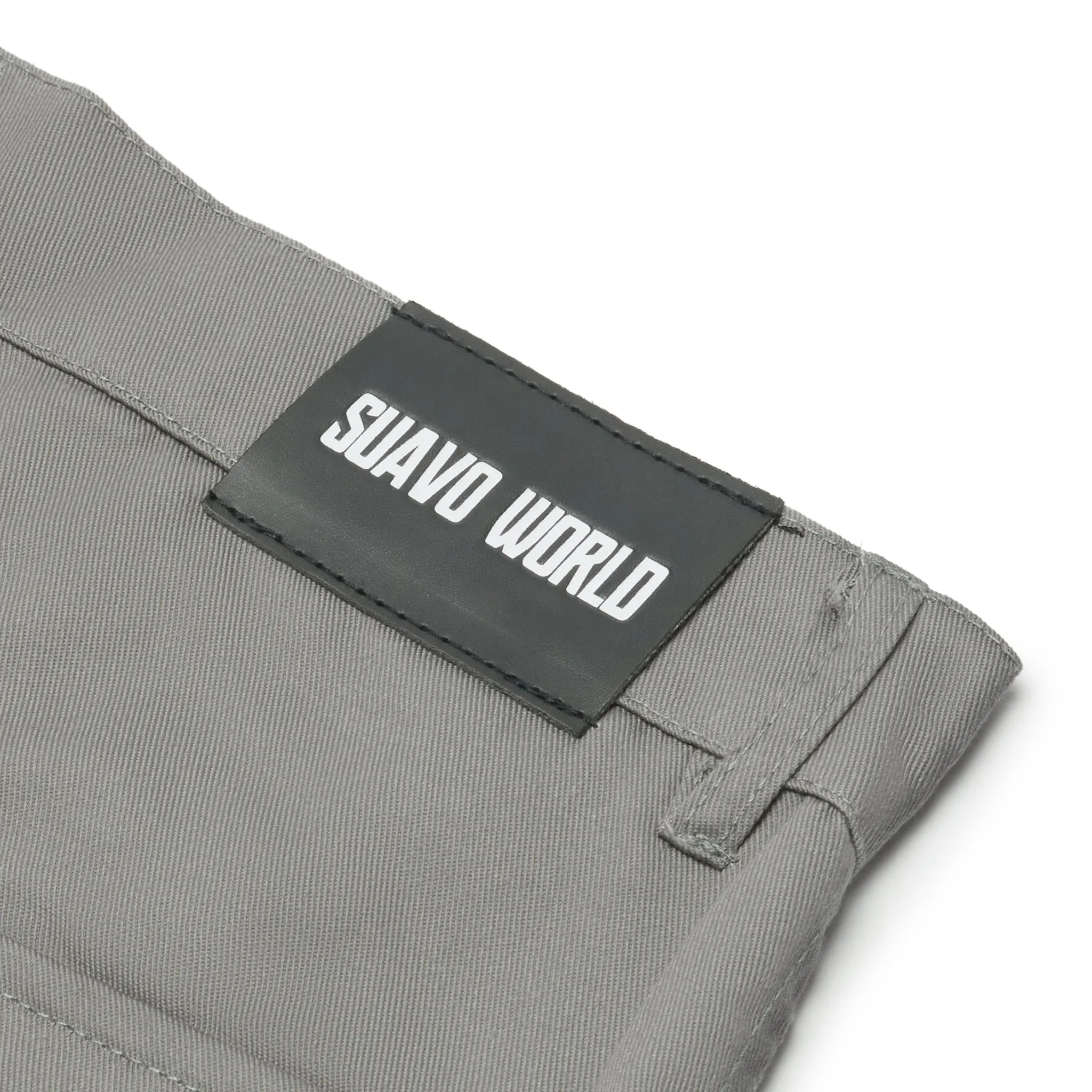 Suavo World Cargo Flare Trousers Grey