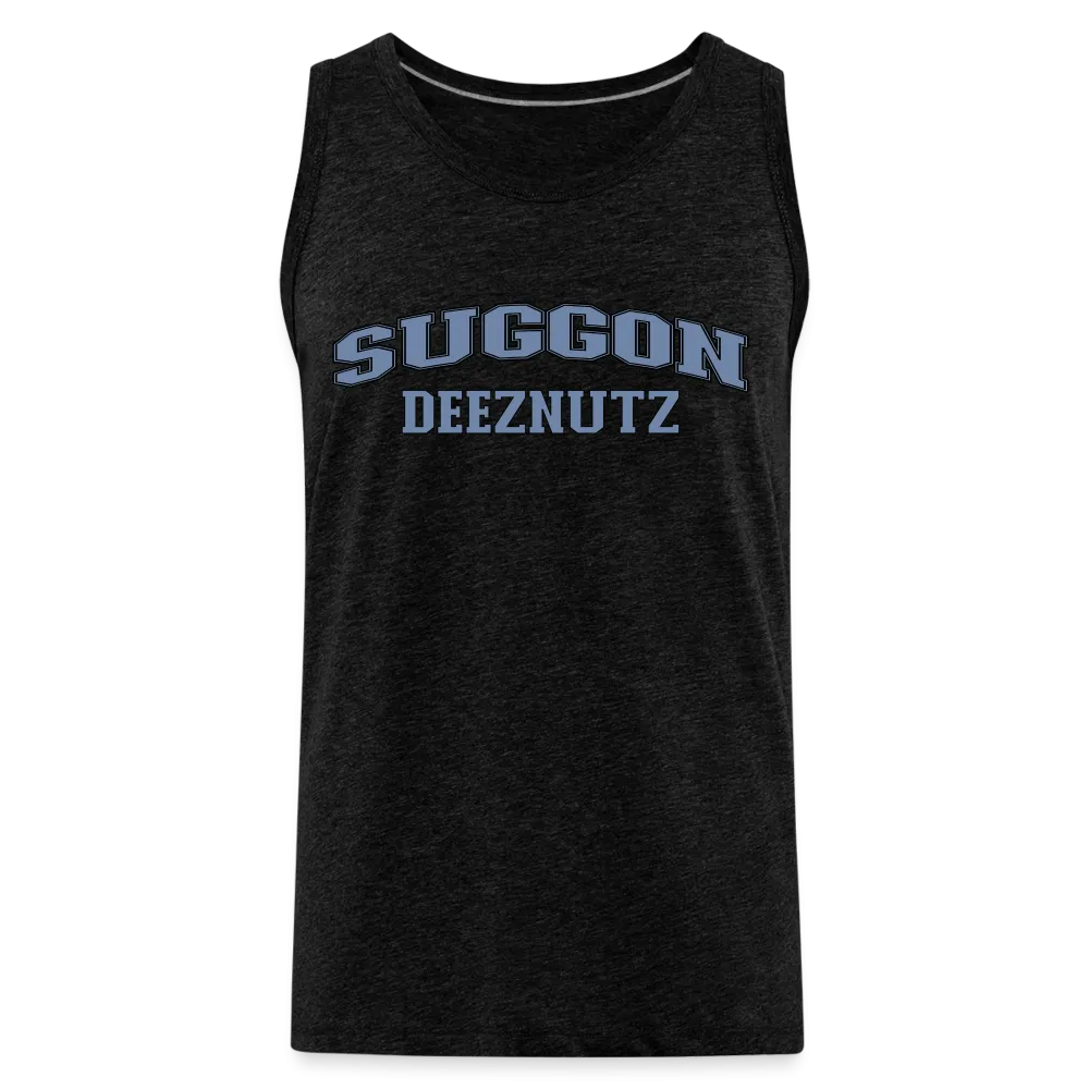 Suggon Deeznutz Tank Top (in Blue Ball Colors - Funny Sexual Humor)