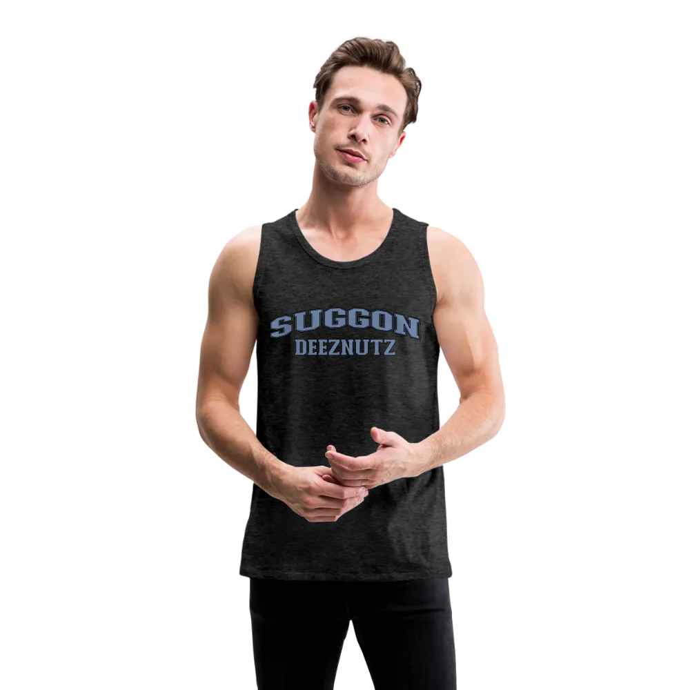 Suggon Deeznutz Tank Top (in Blue Ball Colors - Funny Sexual Humor)