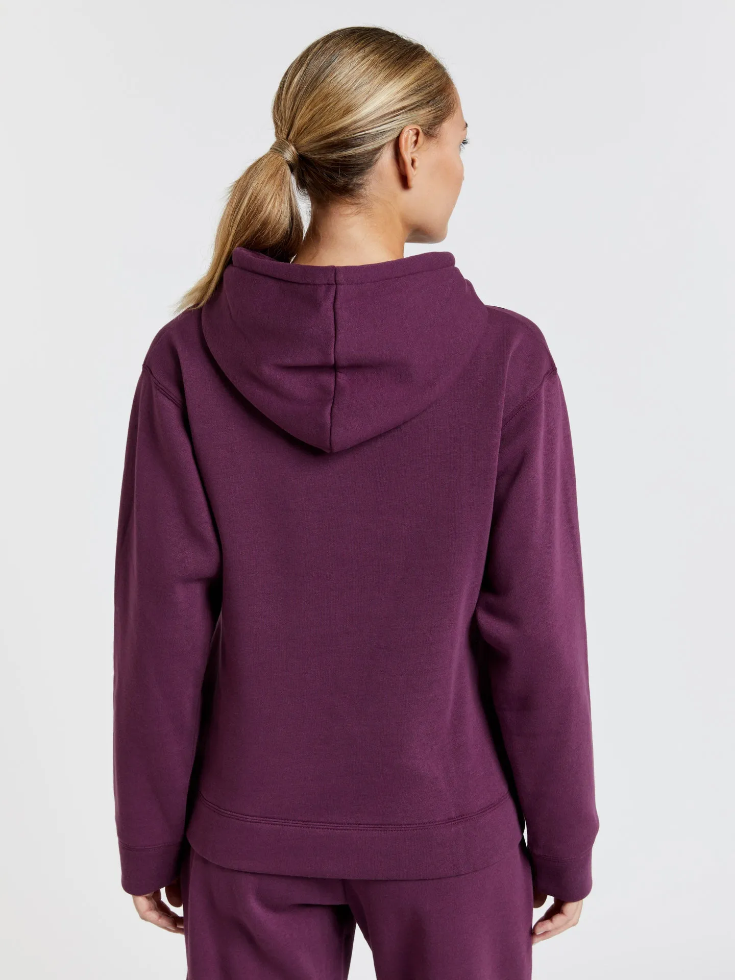 Sweatshirt with hoodie and logo print