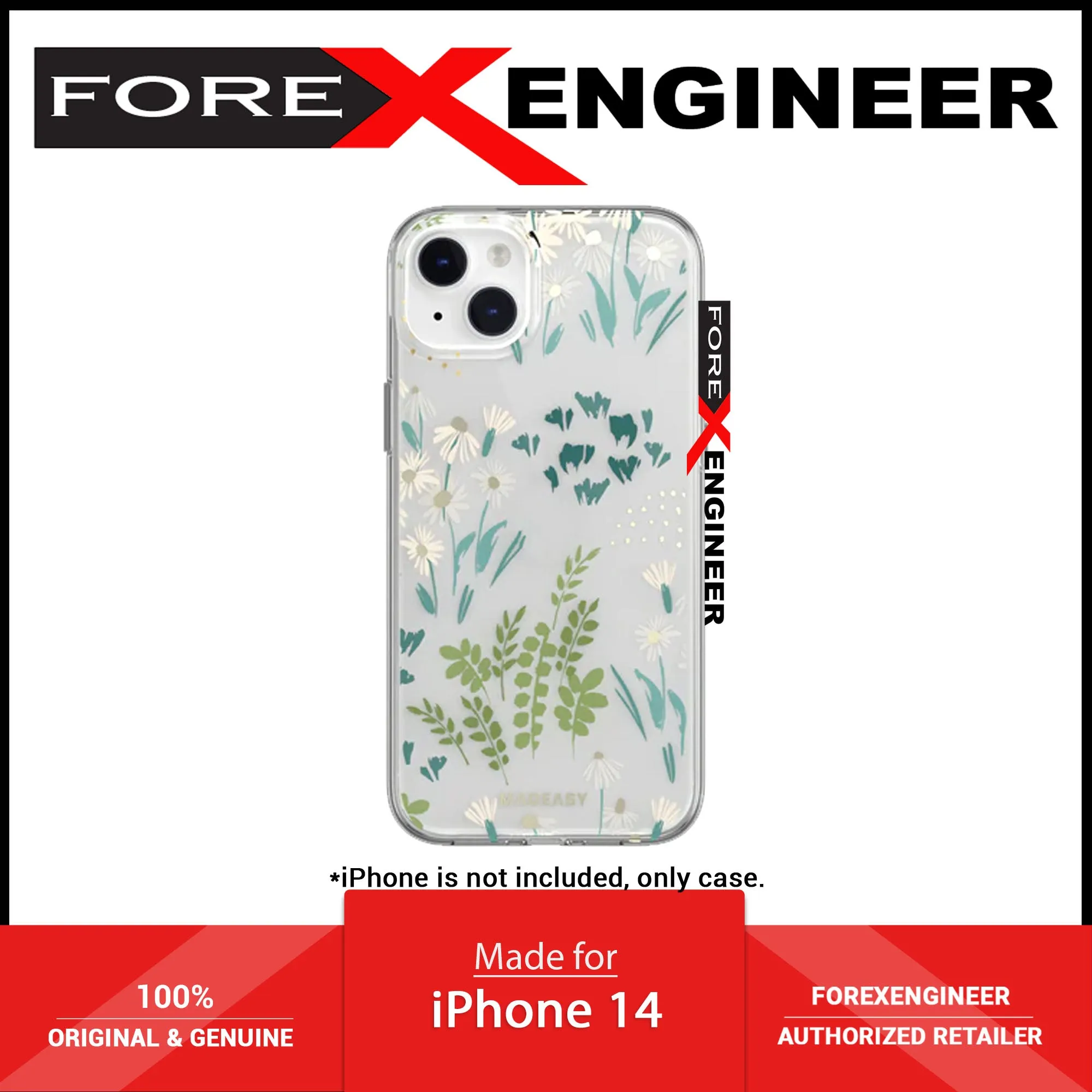 SwitchEasy Glamour for iPhone 14 - Double Layer In-Mold Decoration Case - Double Layer In-Mold Decoration Case - Fresco (Barcode: 4895241109041 )