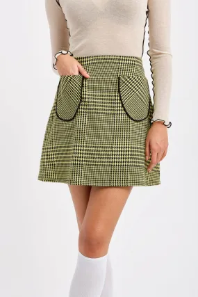 Tate Mini Skirt Yellow Plaid