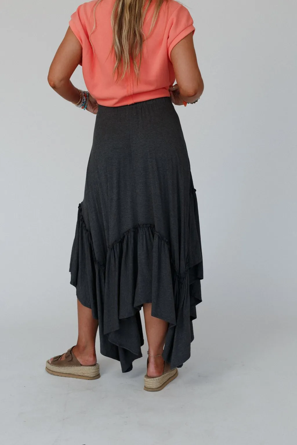 The Nest Forever Beauty Maxi Skirt - Charcoal