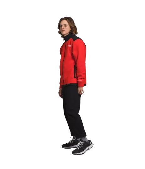 The North Face Mens Alpine Polartec 200 Fleece FullZip Jkt Fiery Red/TNF Black