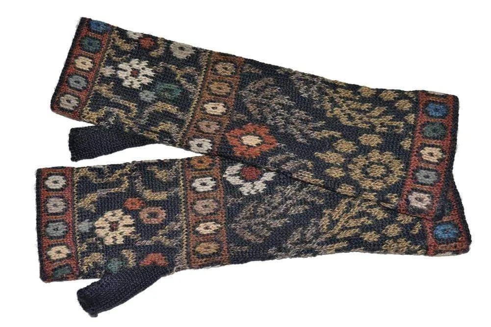 Tibet Women's Fingerless Alpaca Gloves