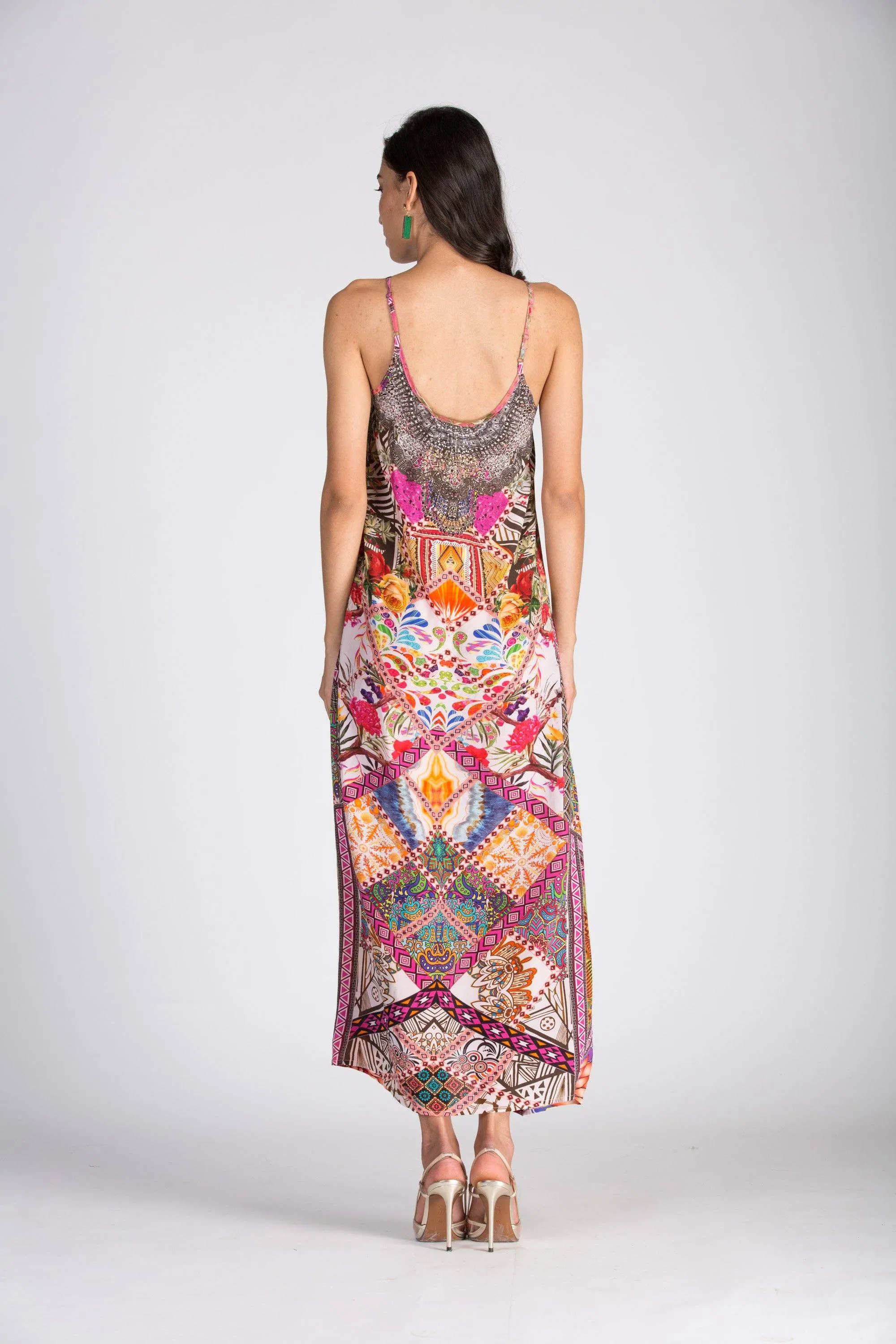 TUNISIA - MAXI DRESS WITH ADJUSTABLE STRAPS