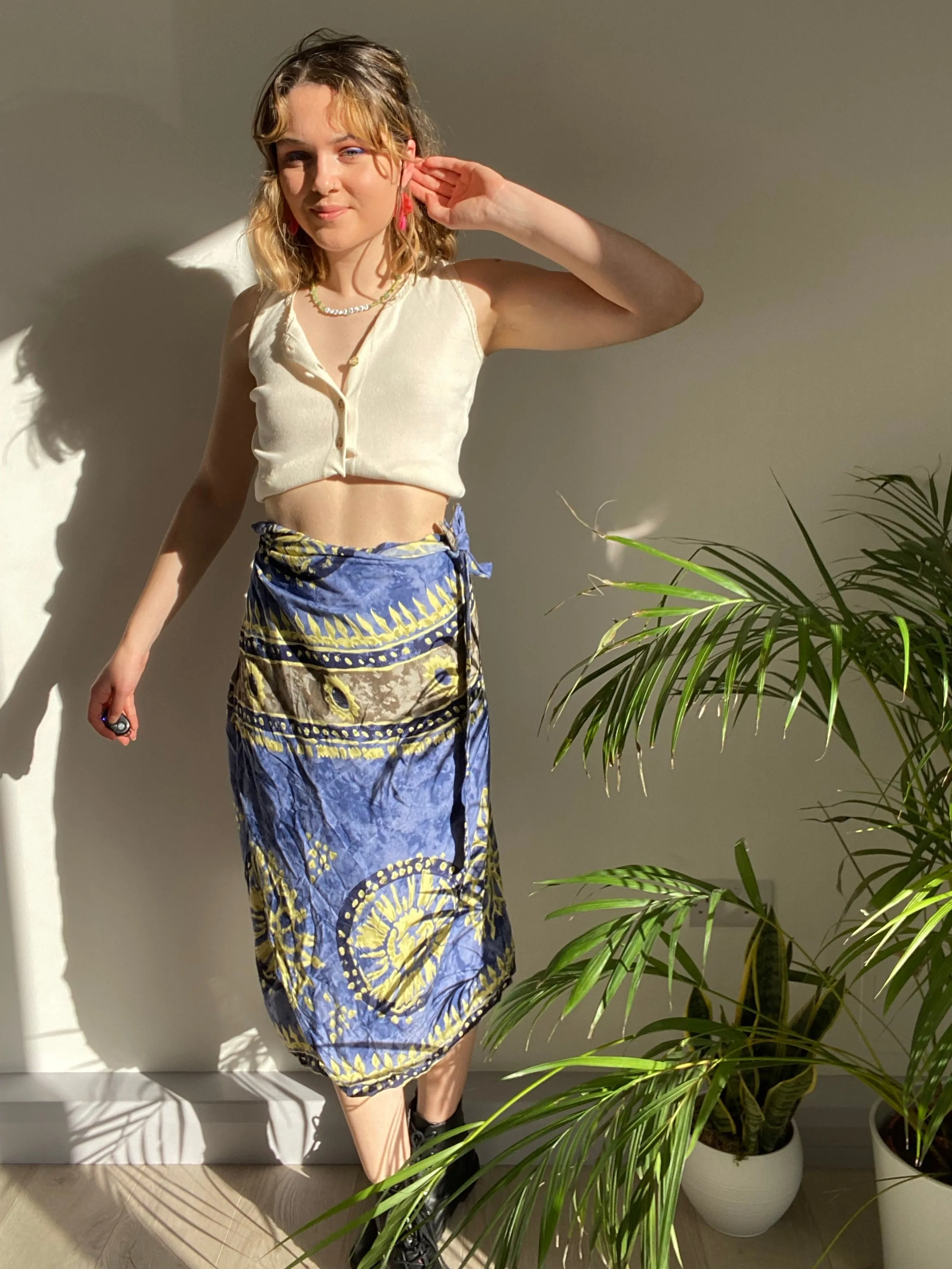 Vintage Beach Maxi Skirt