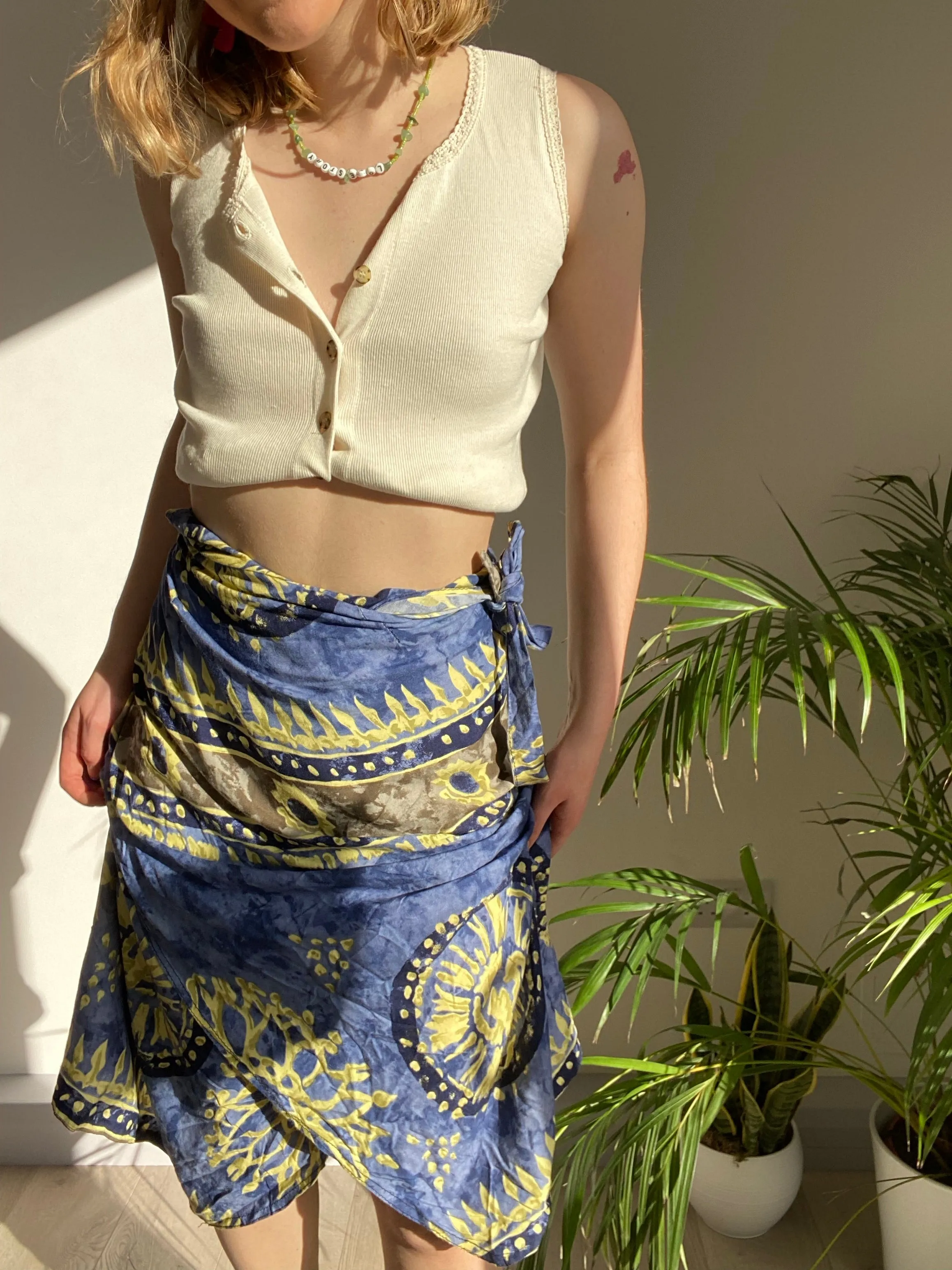 Vintage Beach Maxi Skirt