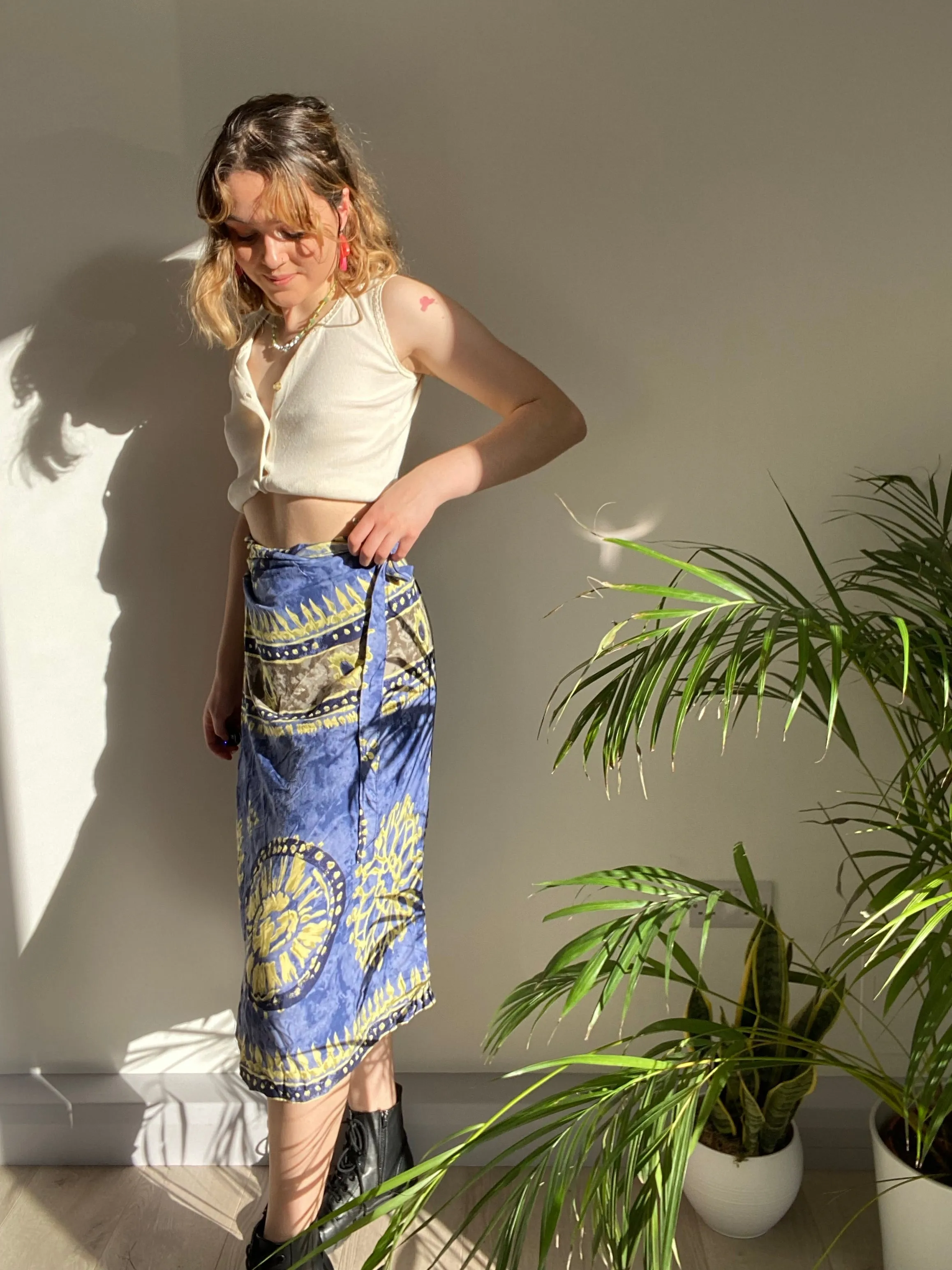 Vintage Beach Maxi Skirt