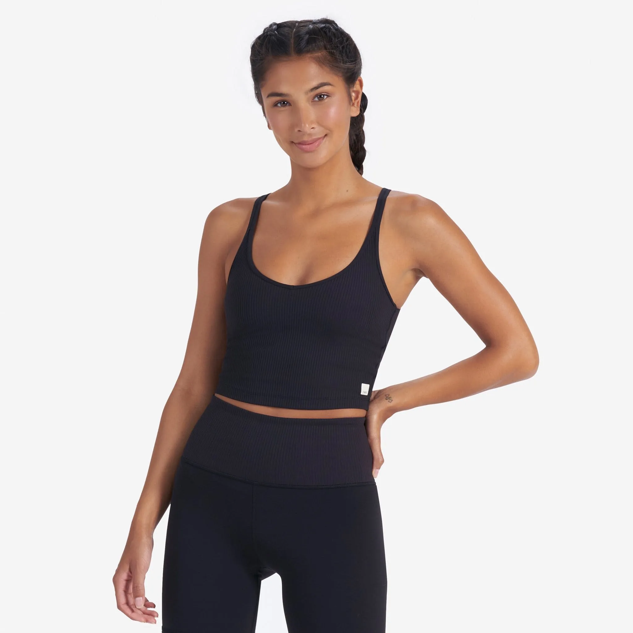 VUORI RIB CROP WOMENS TANK