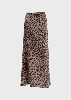 Wendy Leopard Print Maxi Skirt