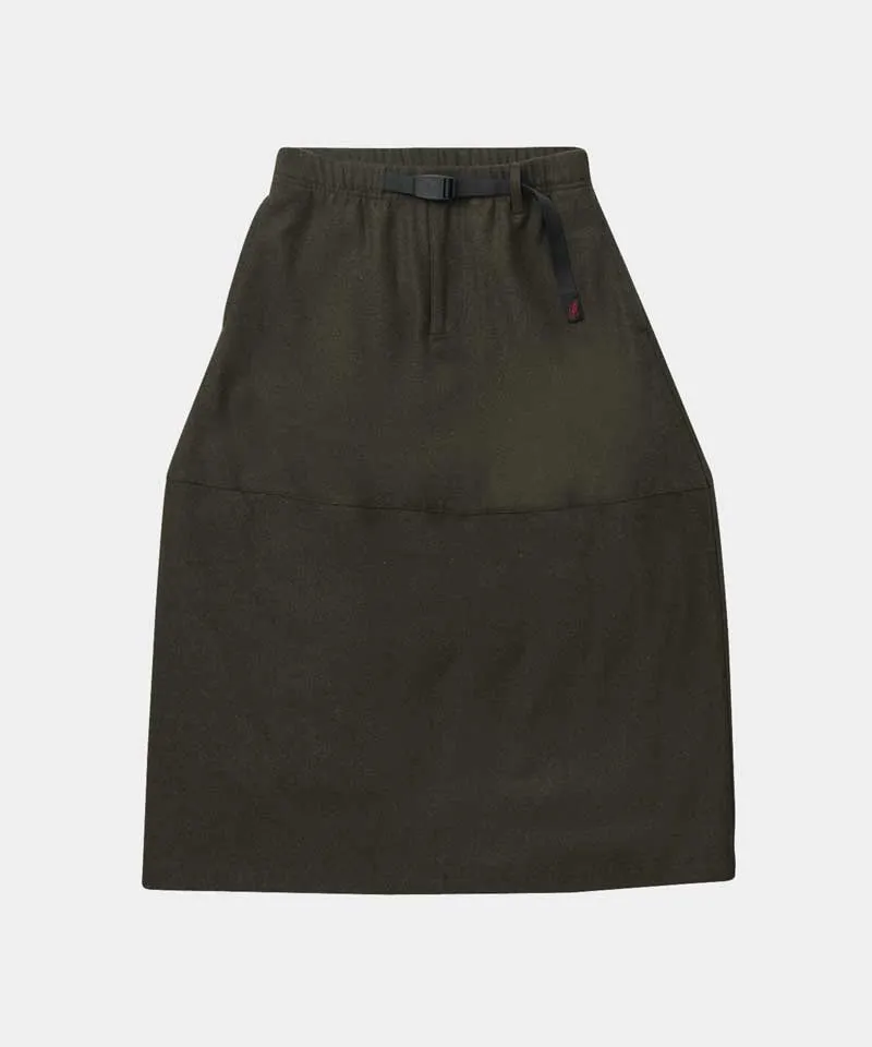 Wool Paneled Skirt