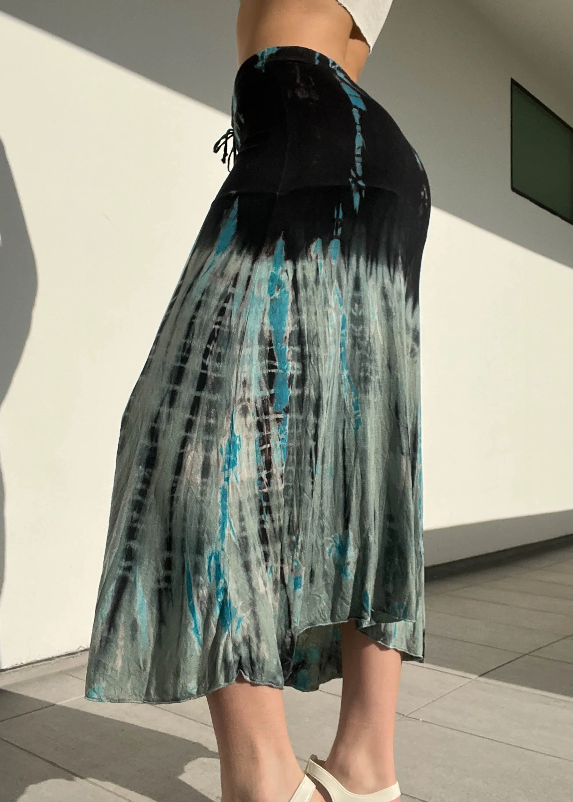 Y2k Tie Dye Maxi Skirt (S-M)