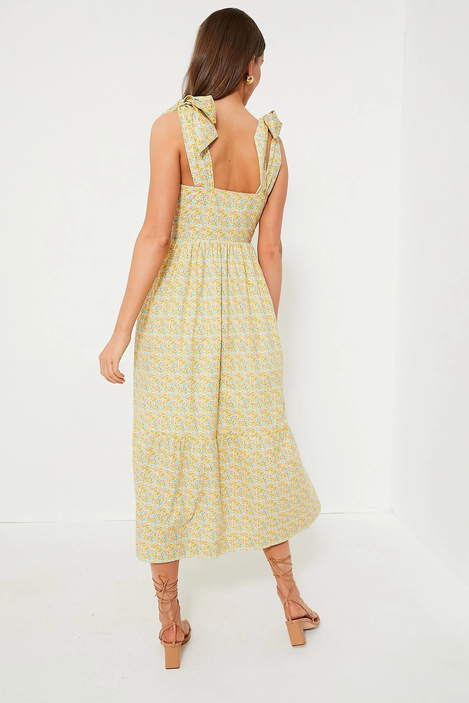 Yellow Floral Clemmie Maxi Dress